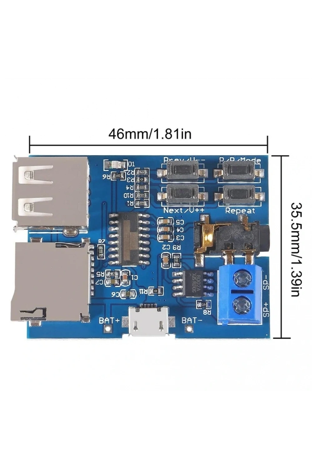 Amplifikatör Devresi Mono 3W / MP3 Çalar Devresi