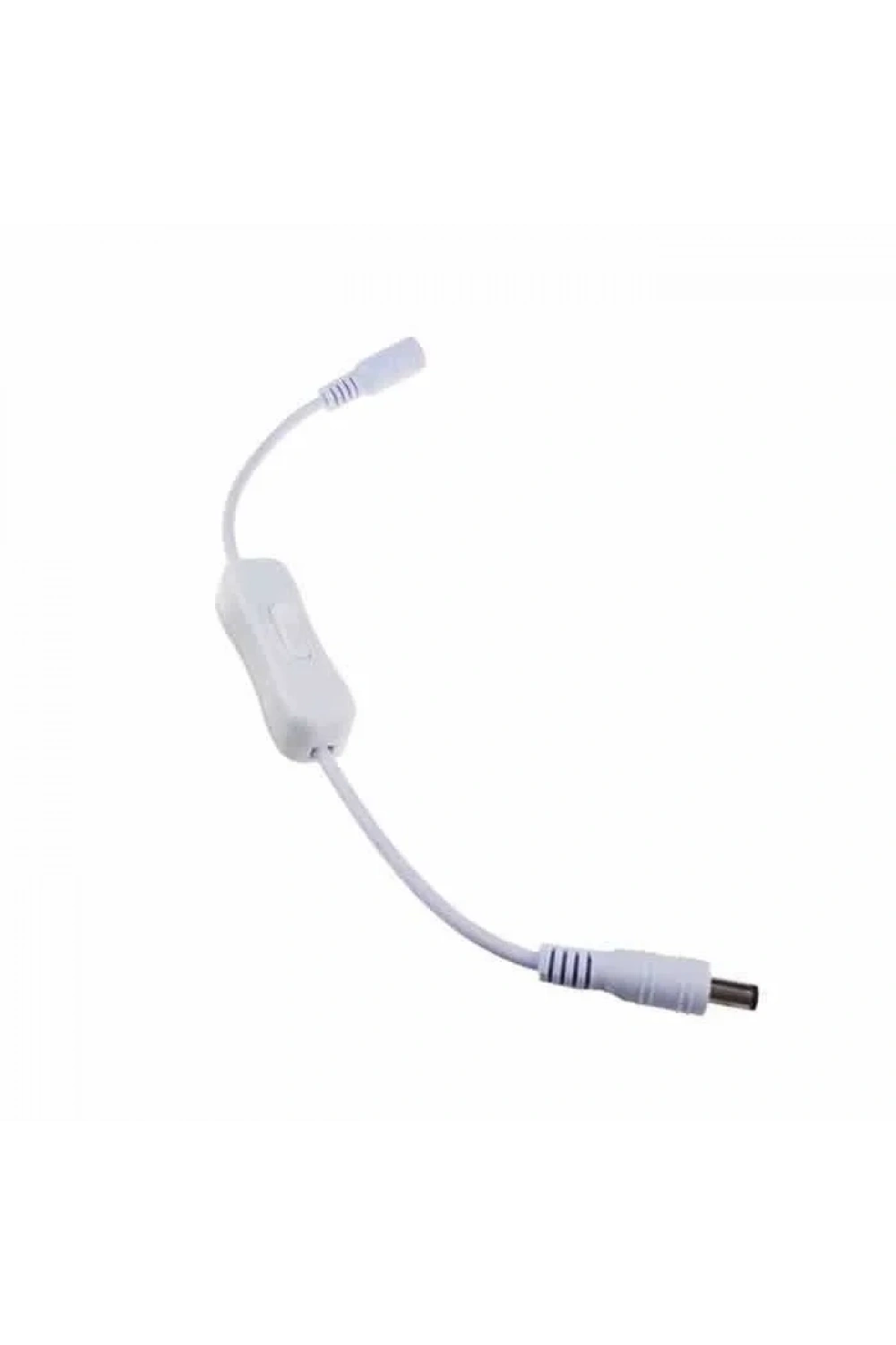 Anahtarlı DC Adaptör Uzatma Kablosu - Beyaz