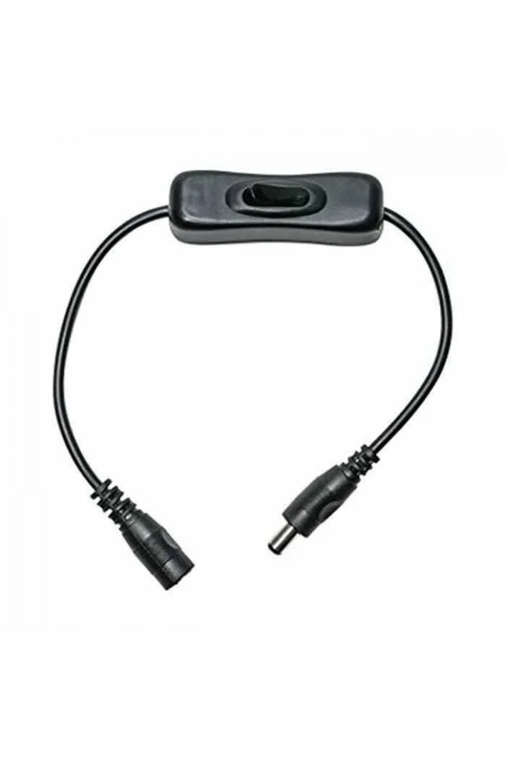 Anahtarlı DC Adaptör Uzatma Kablosu -Siyah