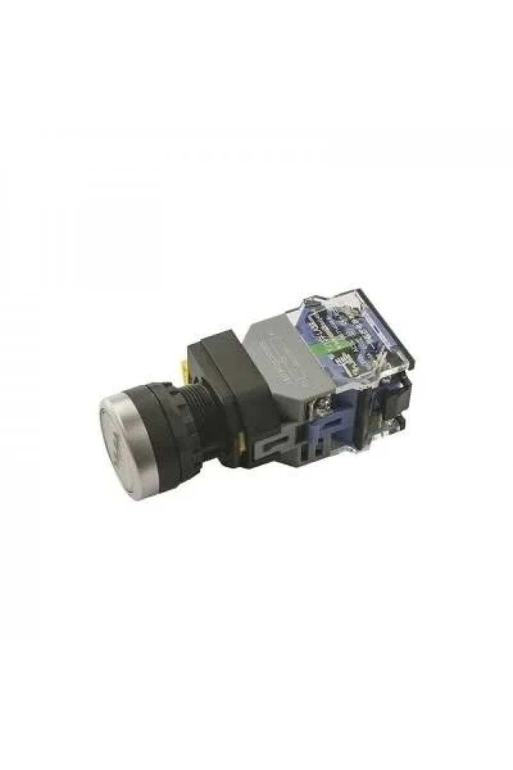 Anahtarlı Push Buton 220V Beyaz Işıklı YJ139-LA38
