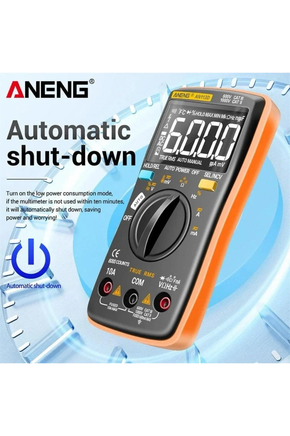 ANENG AN113D Dijital Multimetre Akıllı Otomatik
