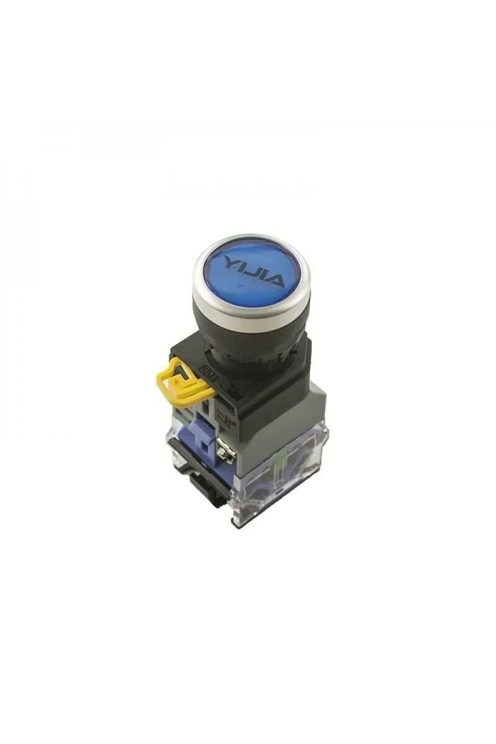 Anlık Push Buton 6V Mavi Işıklı YJ139-LA38