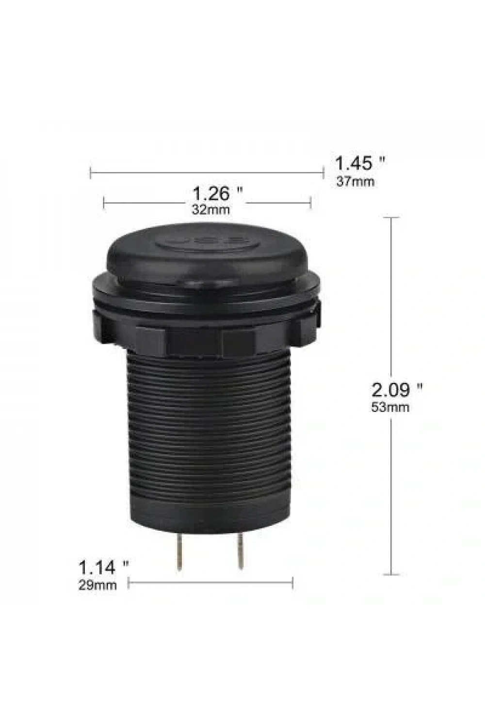 Araç Telefon Şarj Soketi 2li 5V 2.1A Mavi