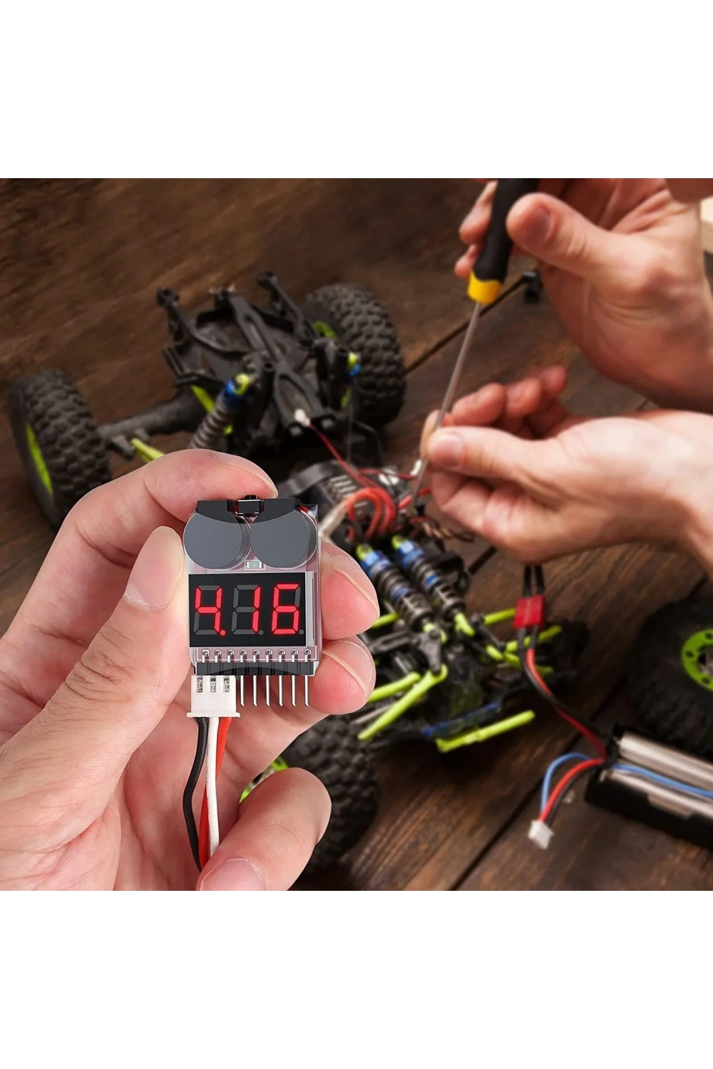 Arduino 1S-8S LiPo Voltaj Ölçer Cihazı Alarm Modülü