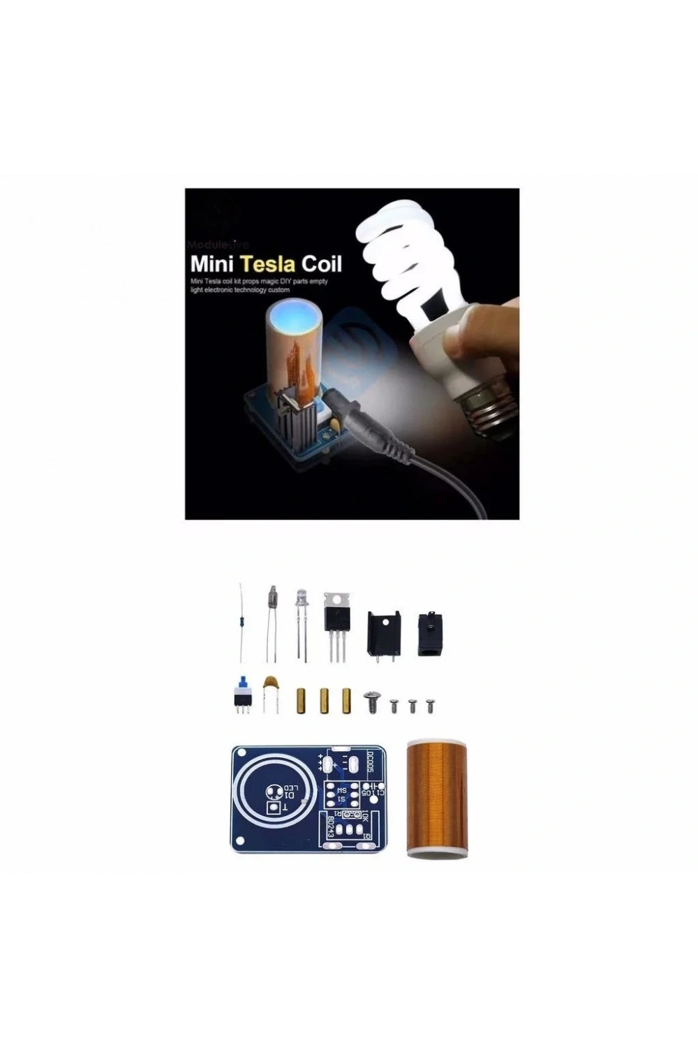 Arduino BD243 9-12 V Mini Tesla Bobin Kiti Modülü
