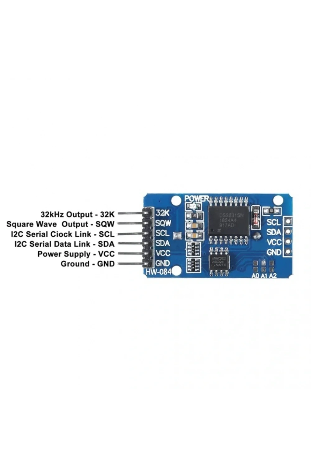 Arduino DS3231 Hassas RTC ve 24C32 Hafıza Modülü
