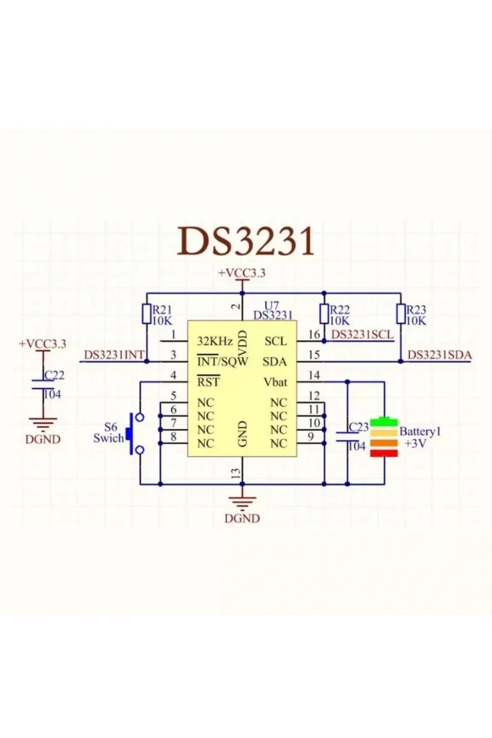Arduino DS3231 Hassas RTC ve 24C32 Hafıza Modülü