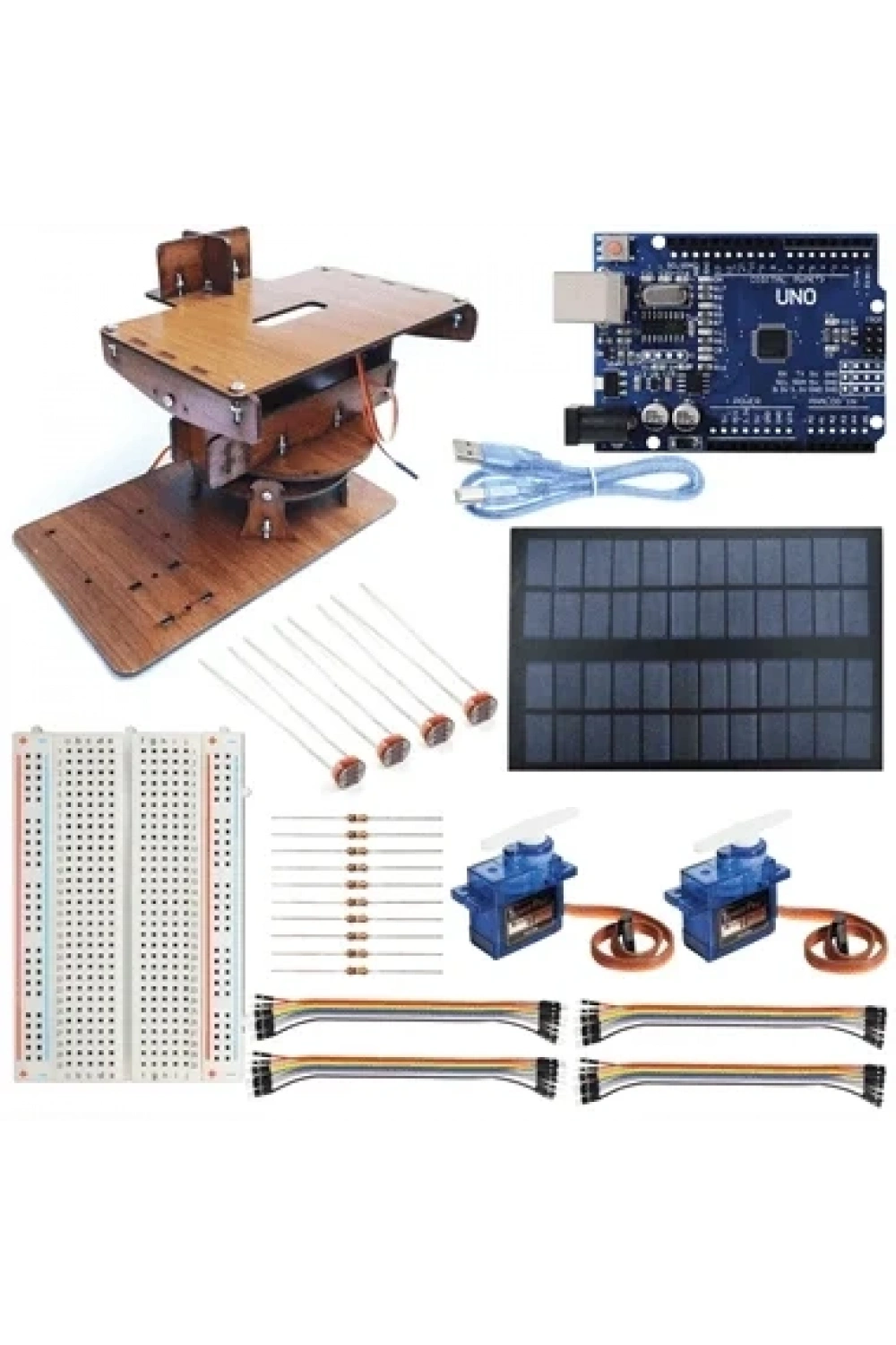 Arduino Güneş Takip Projesi Combo Set - DIY (Demonte)