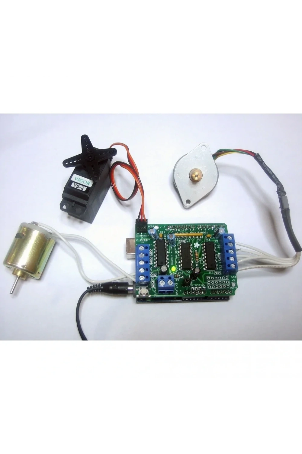 Arduino L293D Shield Step Servo Motor Sürücü