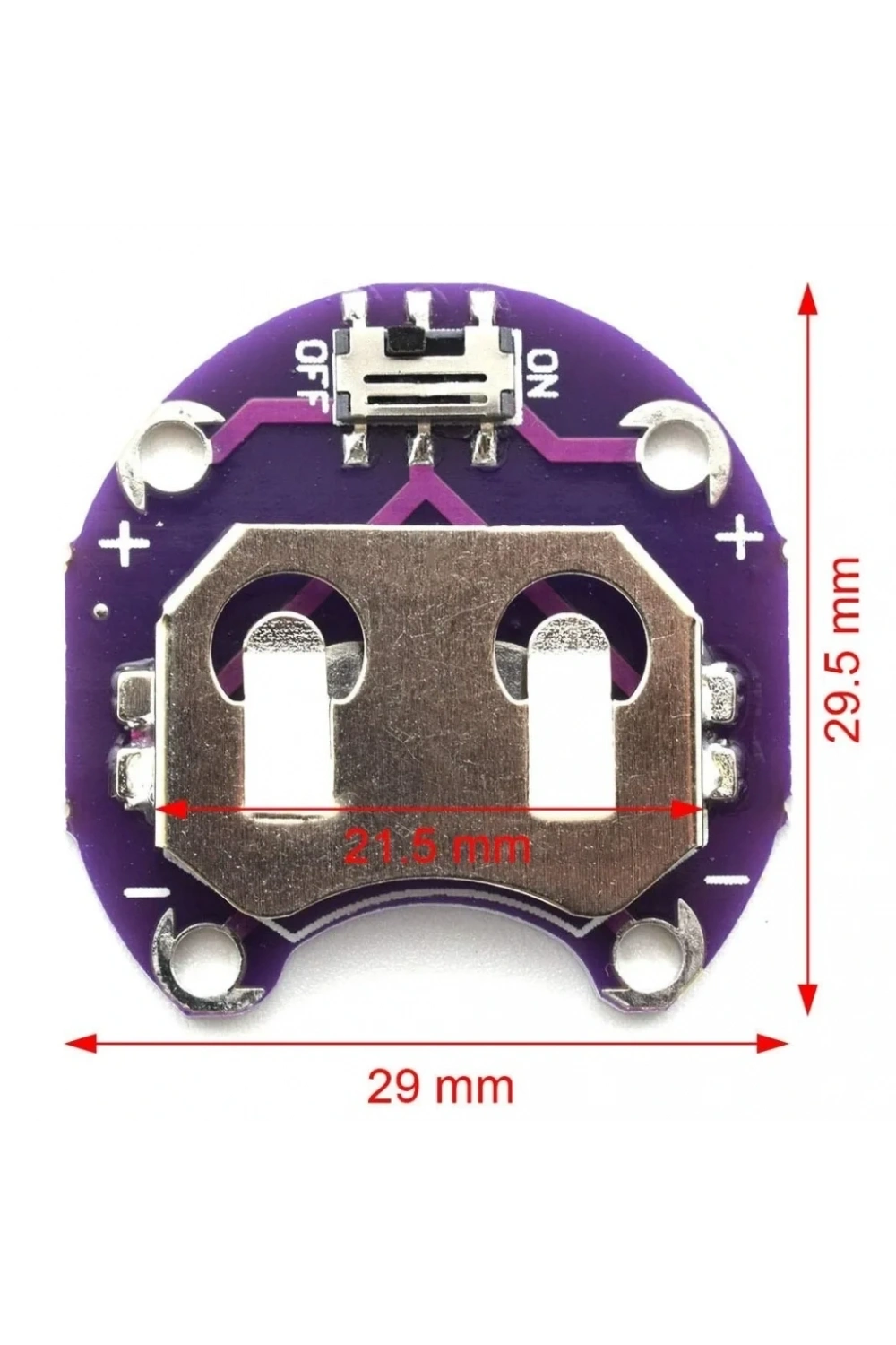 Arduino LilyPad CR2032 Pil Modülü