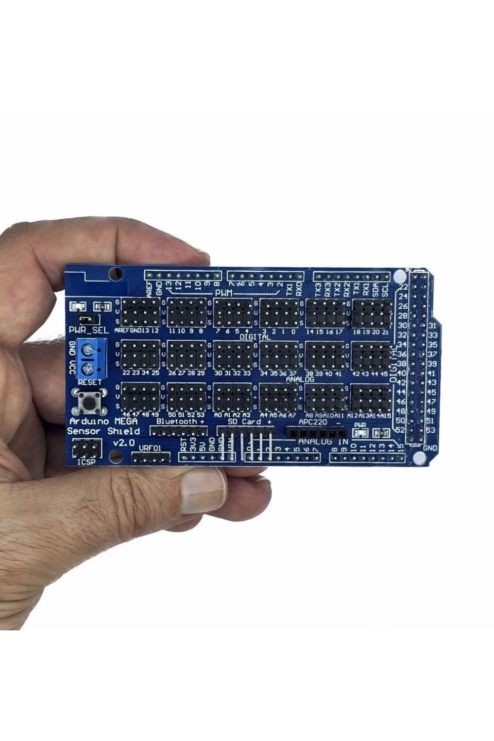 Arduino MEGA 2560 R3 Sensör Shield V2 IO Genişletme