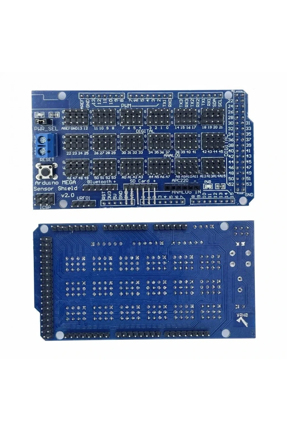 Arduino MEGA 2560 R3 Sensör Shield V2 IO Genişletme