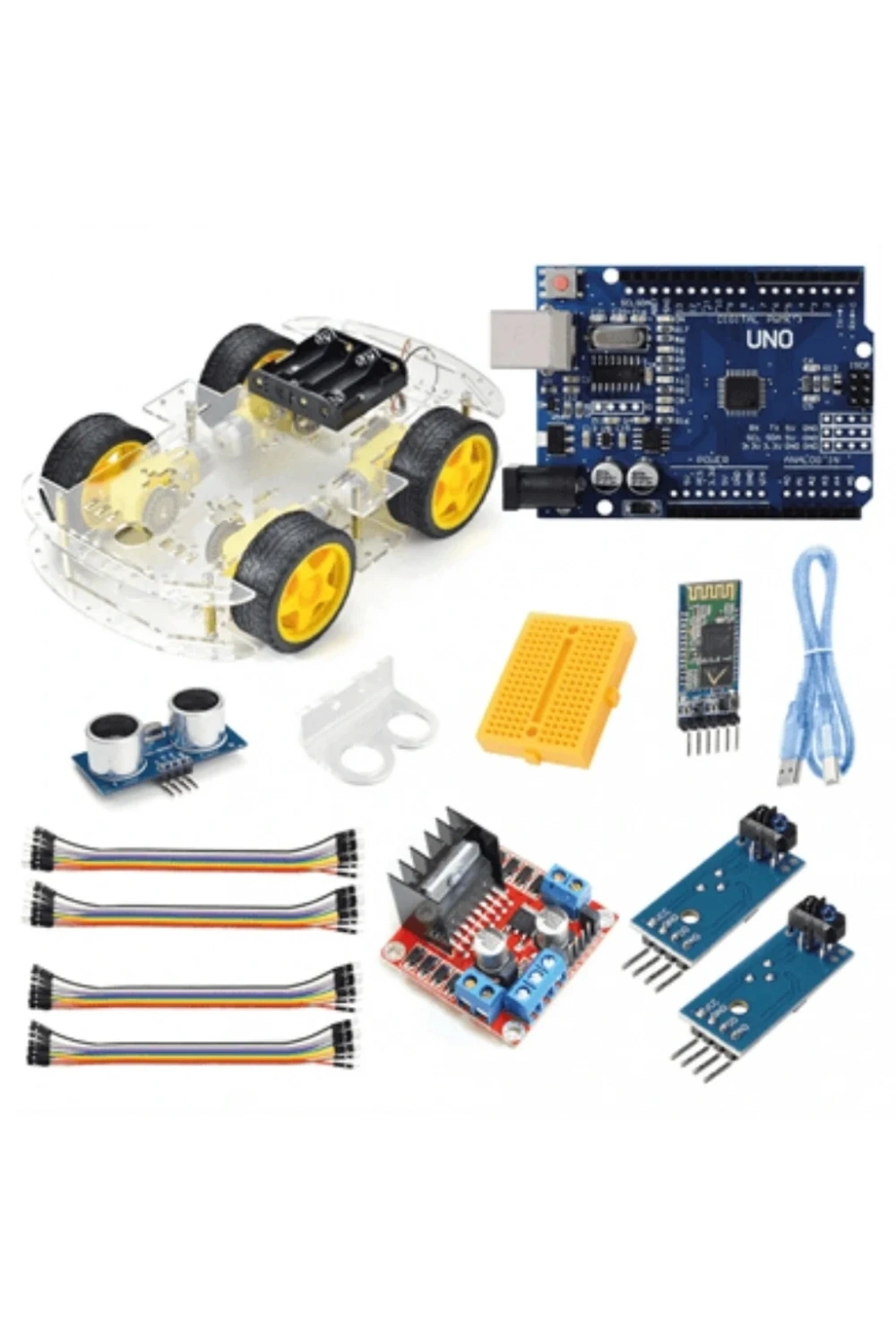 Arduino Süper Combo 4WD Araç Seti Bluetooth