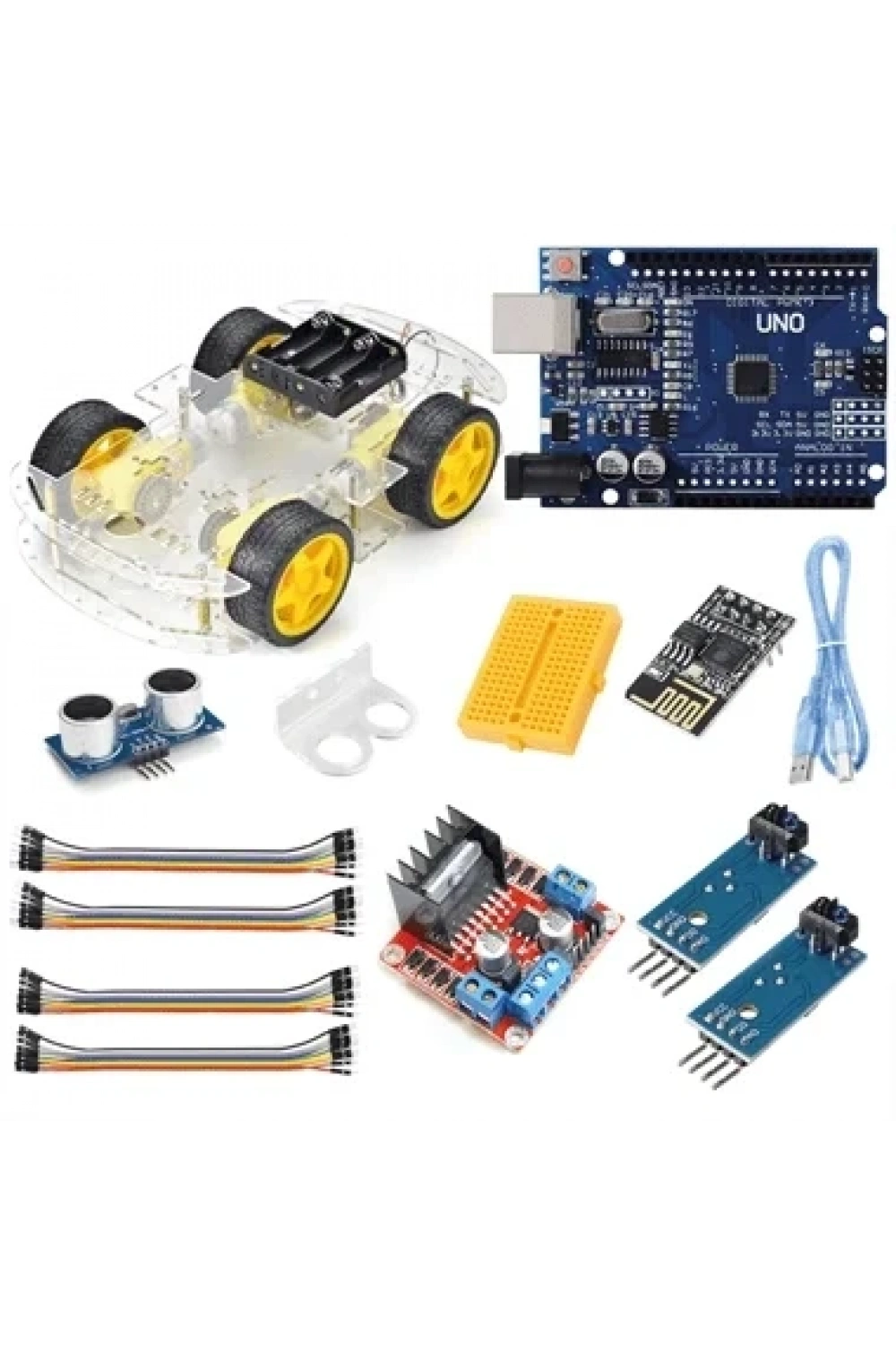 Arduino Süper Combo 4WD Araç Seti Wifi