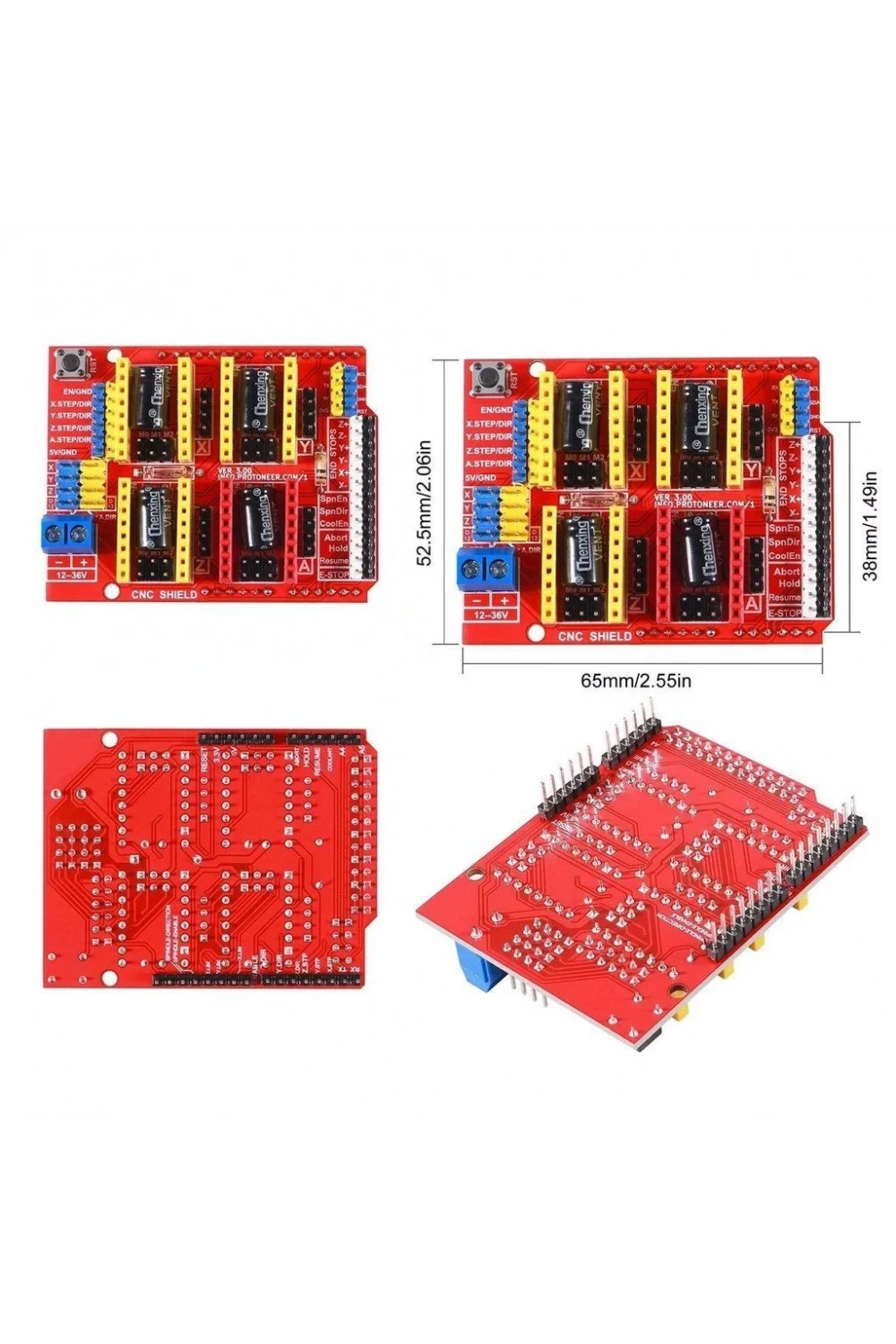 Arduino Uno İçin CNC (Computer Numerical Control) Shield V3 (A4988)