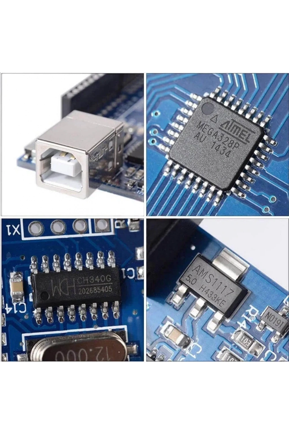 Arduino Uno R3 Ch340 Chip + Usb Kablo