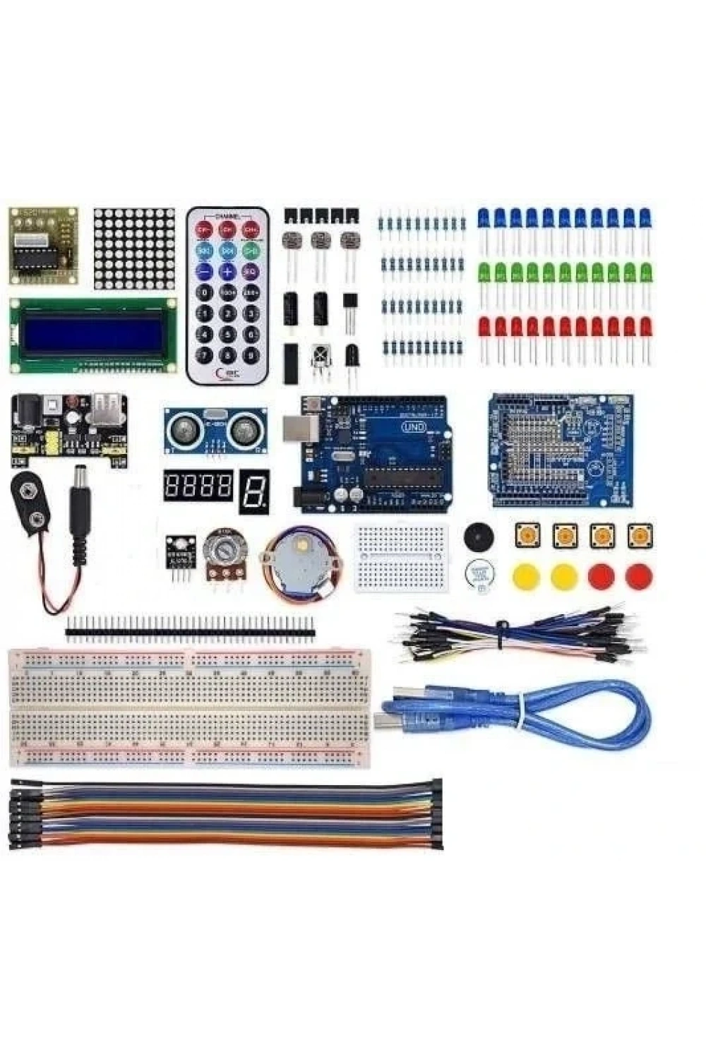 Arduino Uno R3 Full Başlangıç Seti Kutulu 145 Parça 310 Adet Set