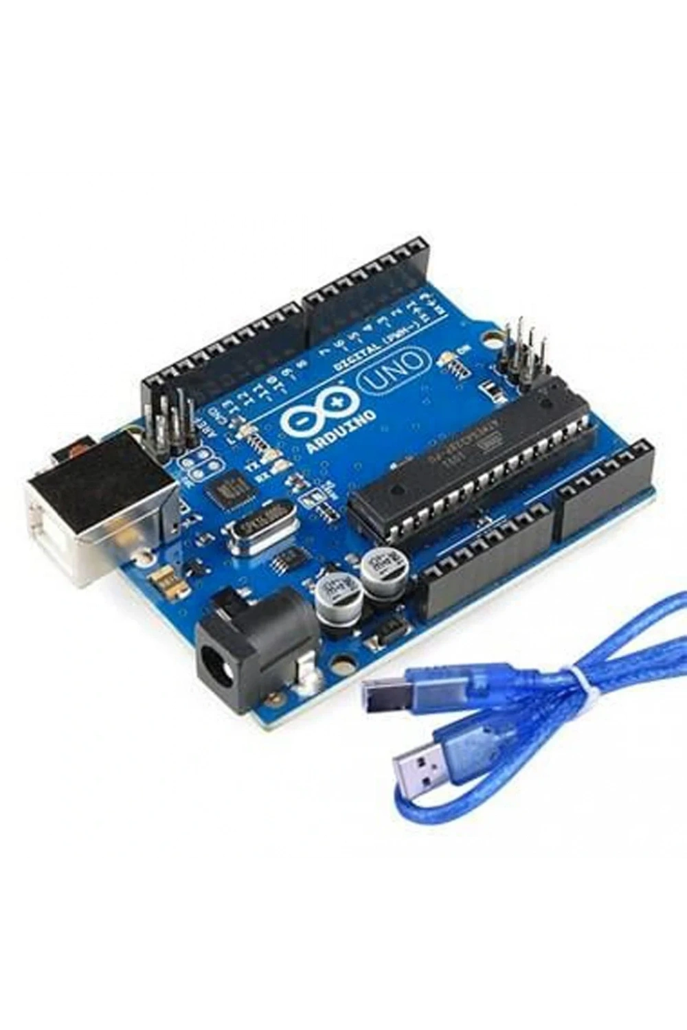Arduino UNO R3 Klon (orijinal - Atmega328P DIP Chipset) - USB Kablo Hediyeli