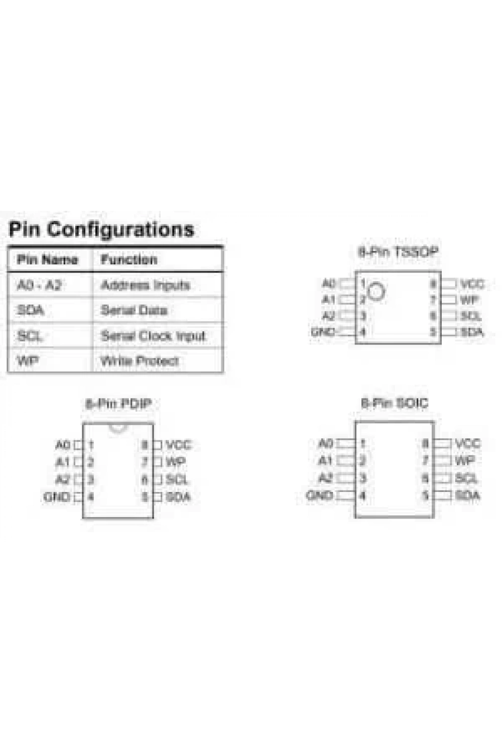 AT24C16 - SO8 SMD EEPROM Entegresi