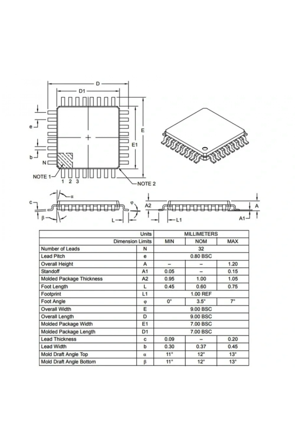 ATMEGA328PB-AU SMD 8 Bit 20MHz TQFP32