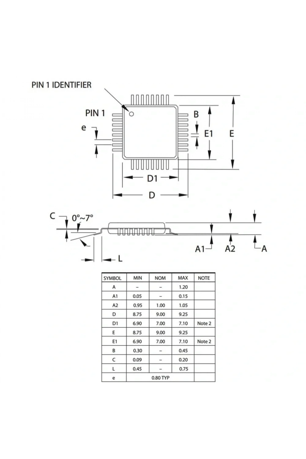 ATMEGA328PU-TH SMD 8-Bit 20MHz Mikrodenetleyici TQFP-32
