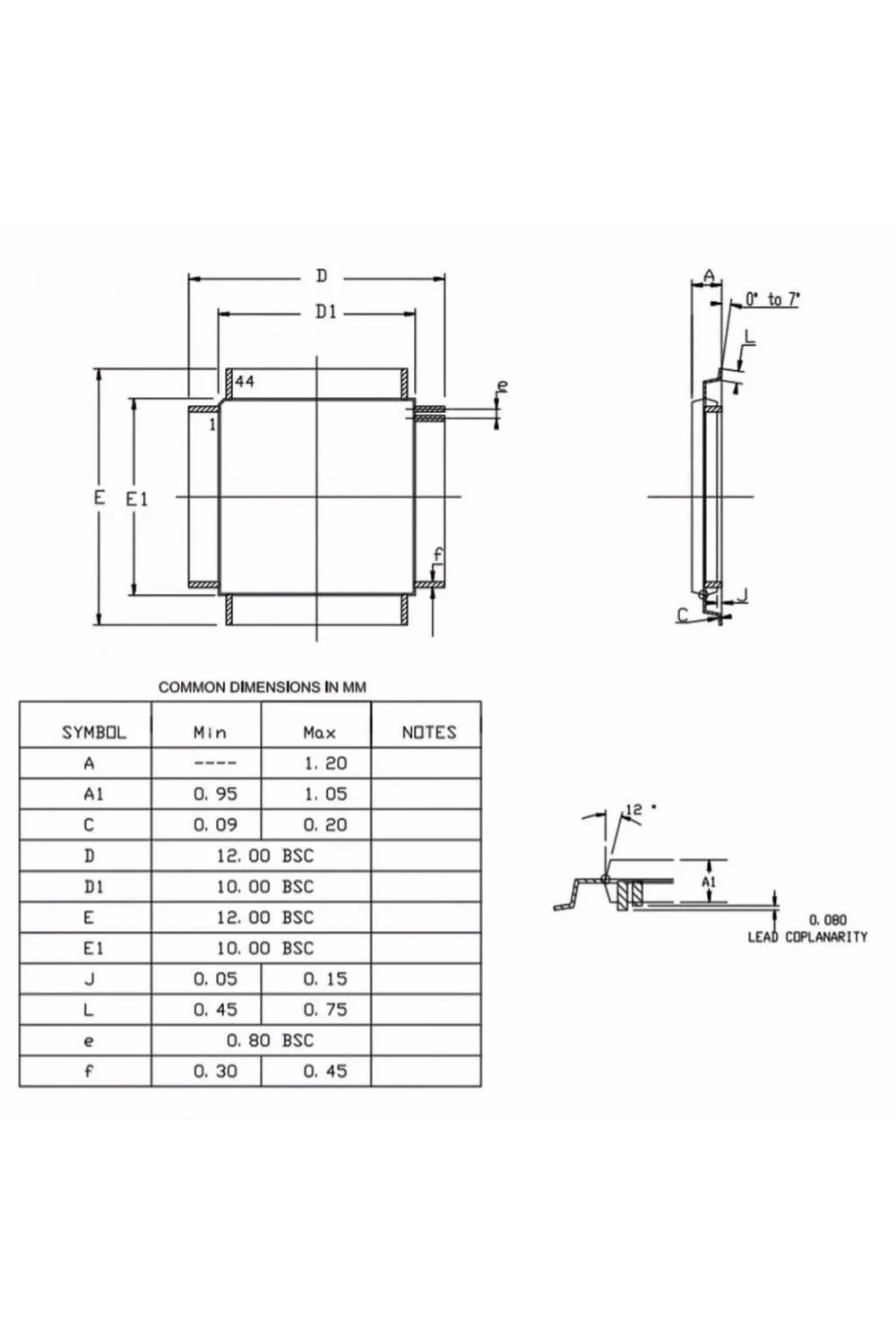 ATMEGA32U4-AU SMD TQFP-44 8-Bit 16Mhz Mikrodenetleyici