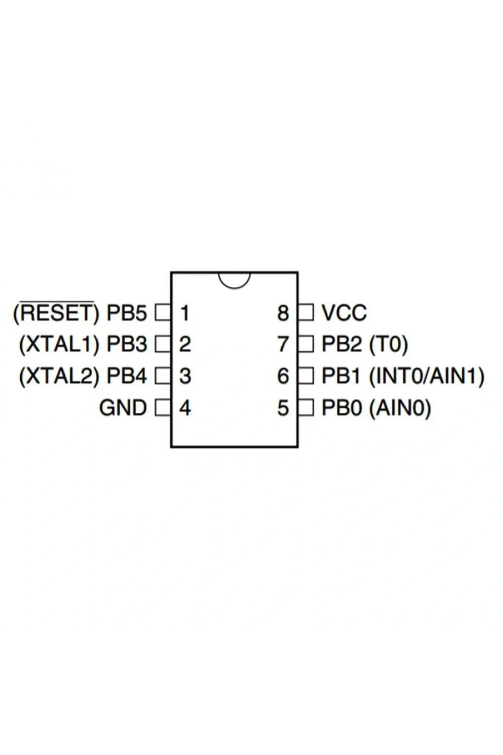 ATtiny11L-2PC 8-Bit 2MHz Mikrodenetleyici PDIP-8