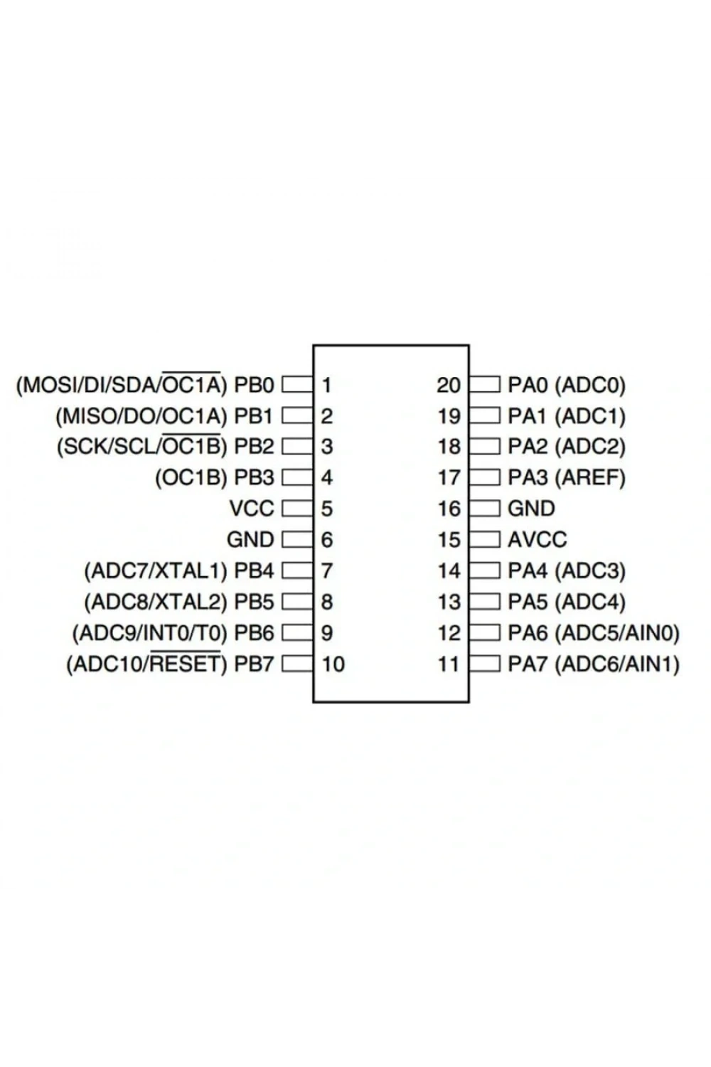 ATtiny26L-8PU 8-Bit 8MHz Mikrodenetleyici PDIP-20