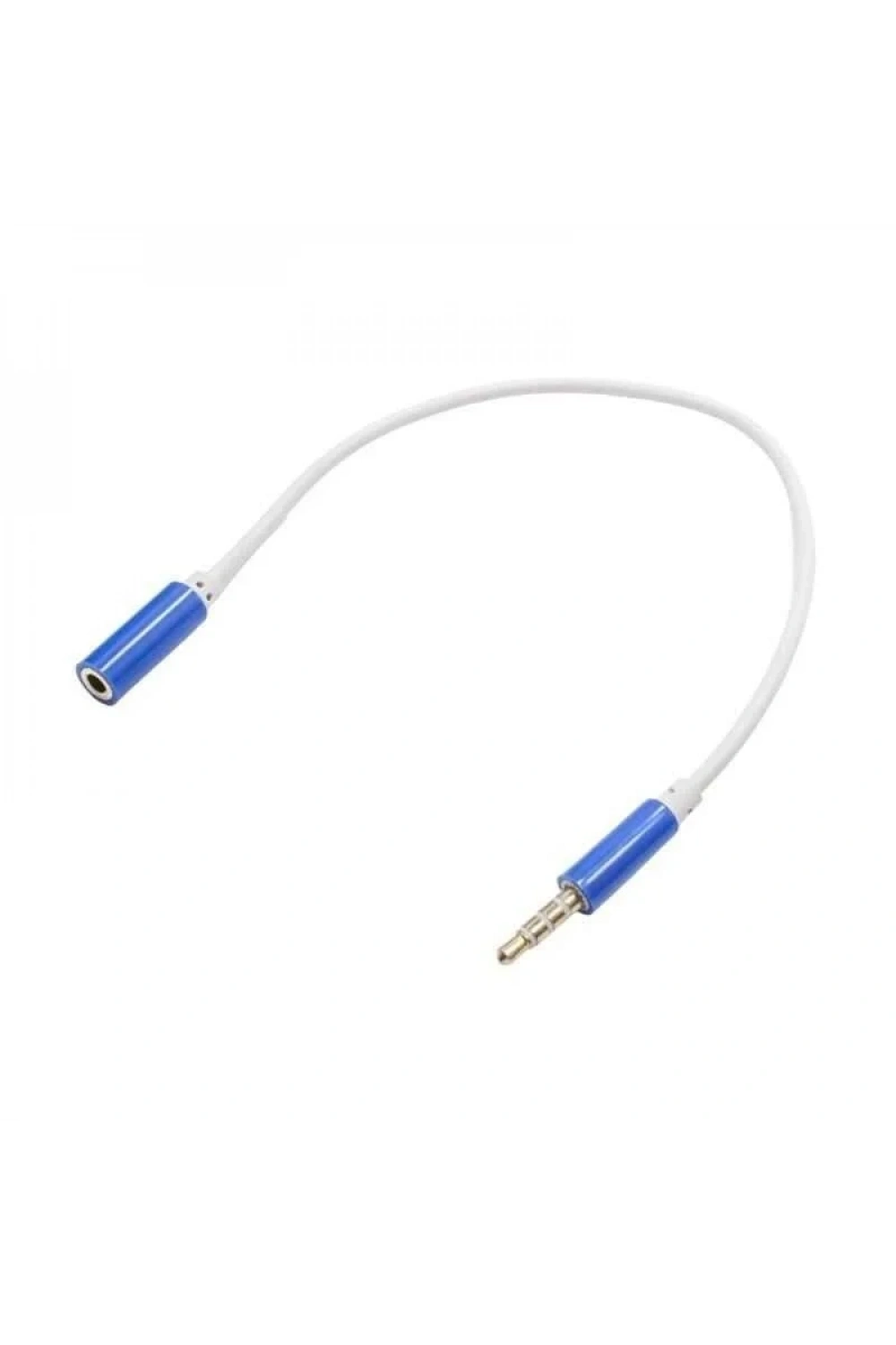 Aux 3.5mm Jack Erkek - Dişi Uzatma Kablosu 27cm 4 Boğum