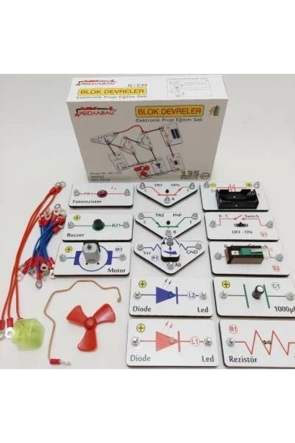 Blok Devreler Elektronik Eğitim Seti - 135 Proje