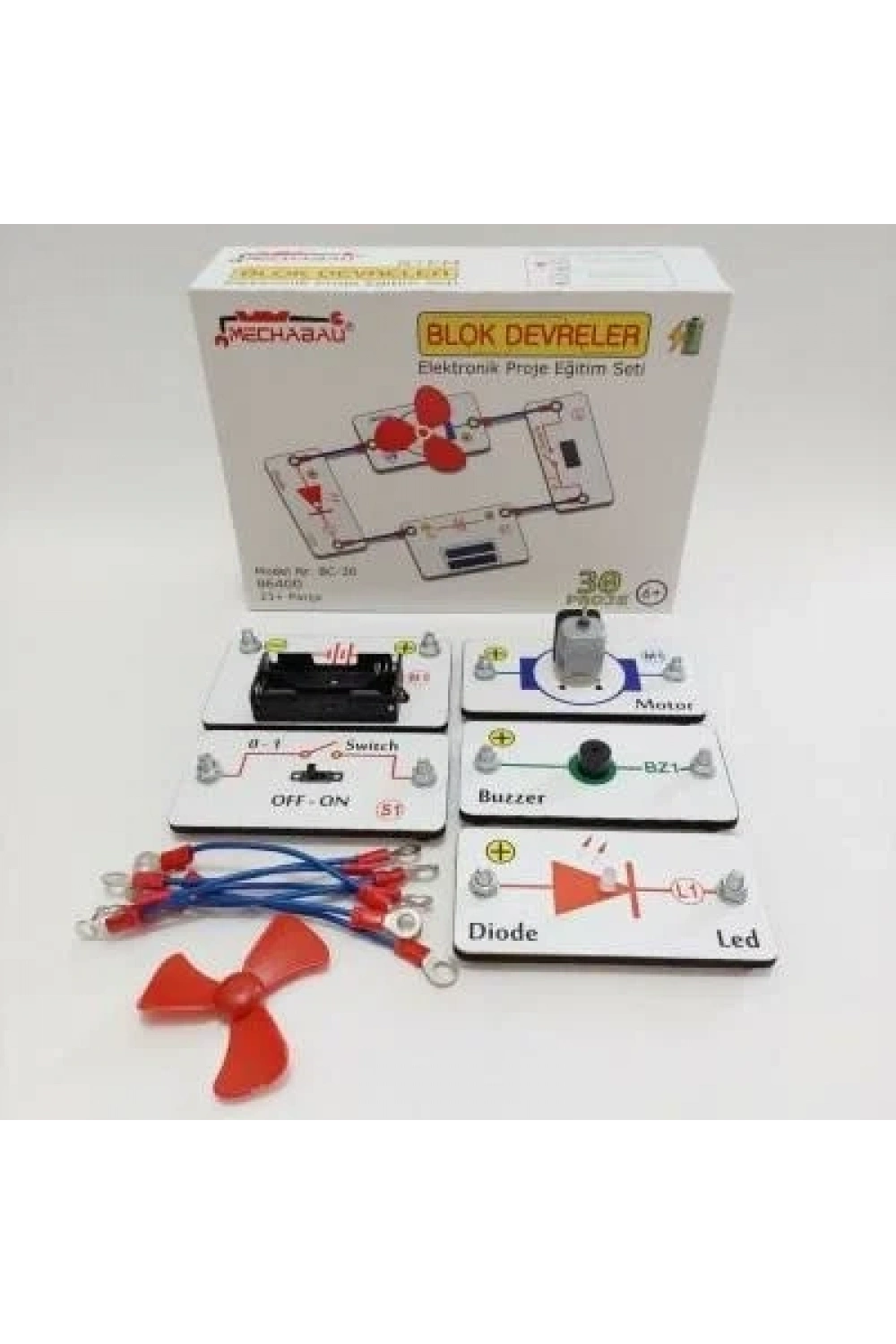 Blok Devreler Elektronik Eğitim Seti - 30 Proje