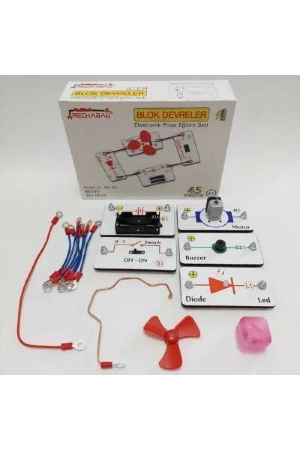 Blok Devreler Elektronik Eğitim Seti - 45 Proje
