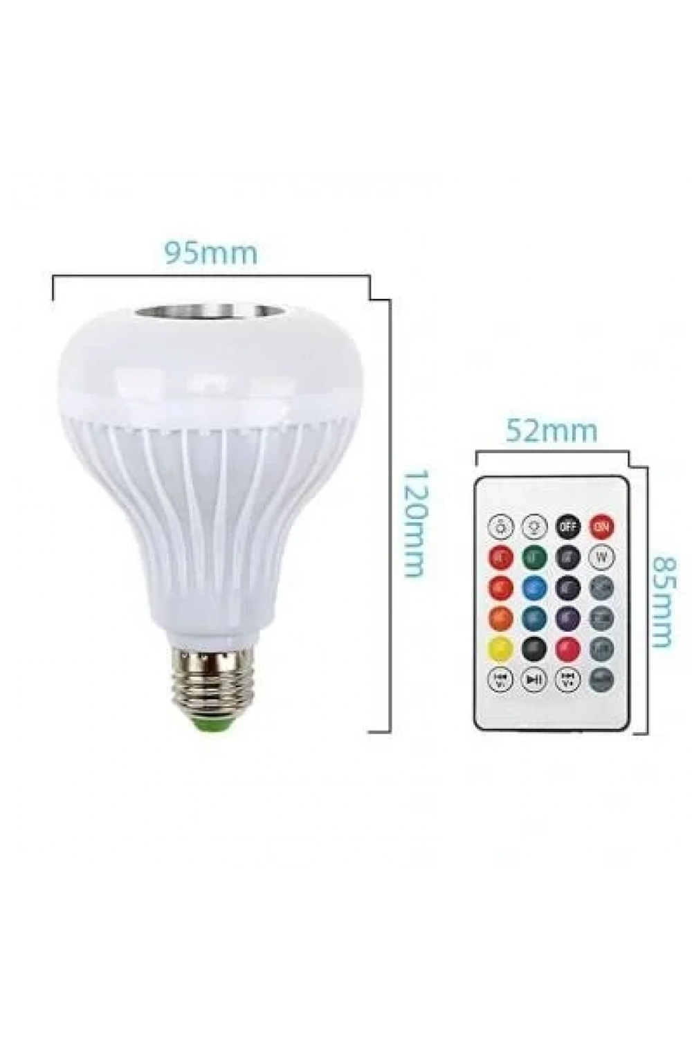 Bluetooth Hoparlör Akıllı RGB Led Ampul Lamba