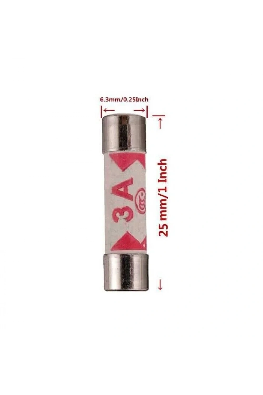 BS1362 3A 6x25mm Seramik Sigorta