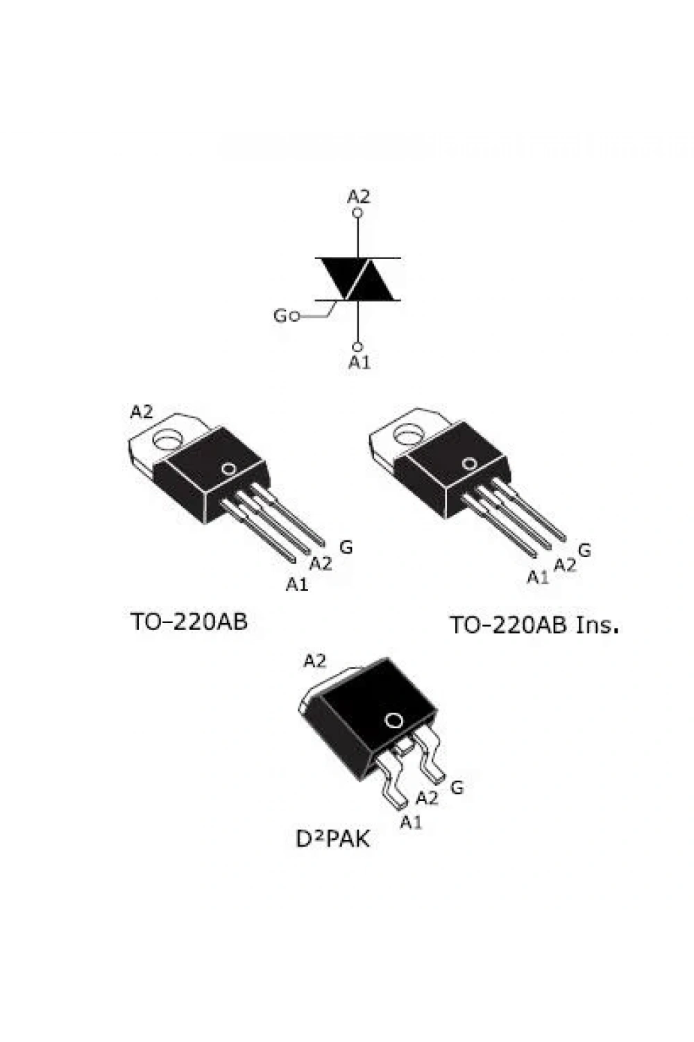 BTA12 - TO220 12A 600V Triyak
