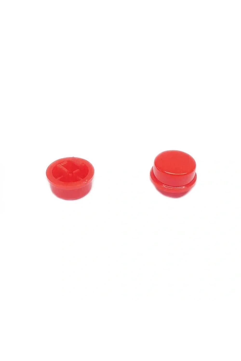 Buton 12x12 Yuvarlak Kırmızı Kapak