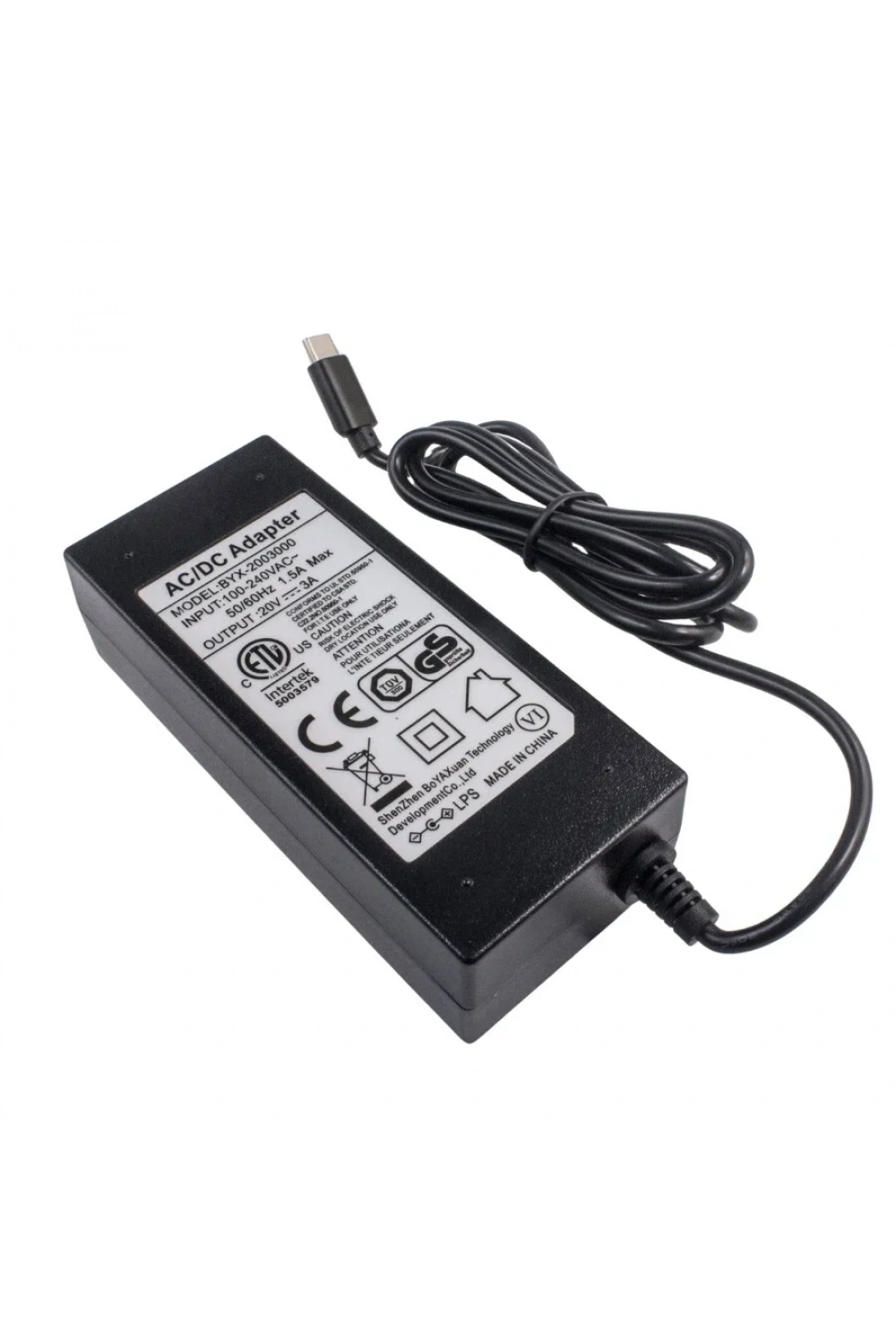 BYX-2003000 20V 3A Adaptör - Type-C Çıkışlı