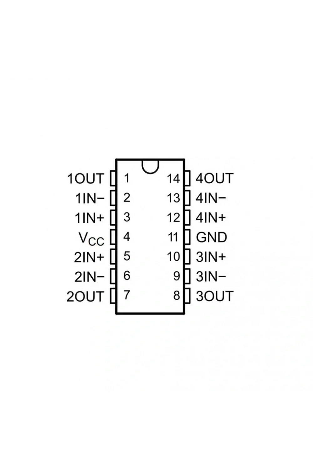 CA3054 Amplifikatör Entegresi Dip-14