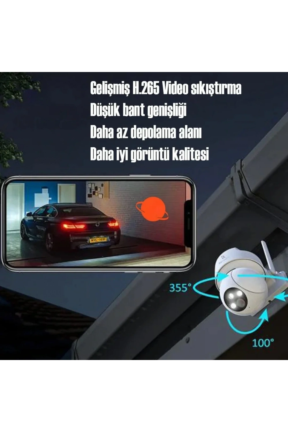 Cata CT-4051 Dış Mekan Akıllı Kamera