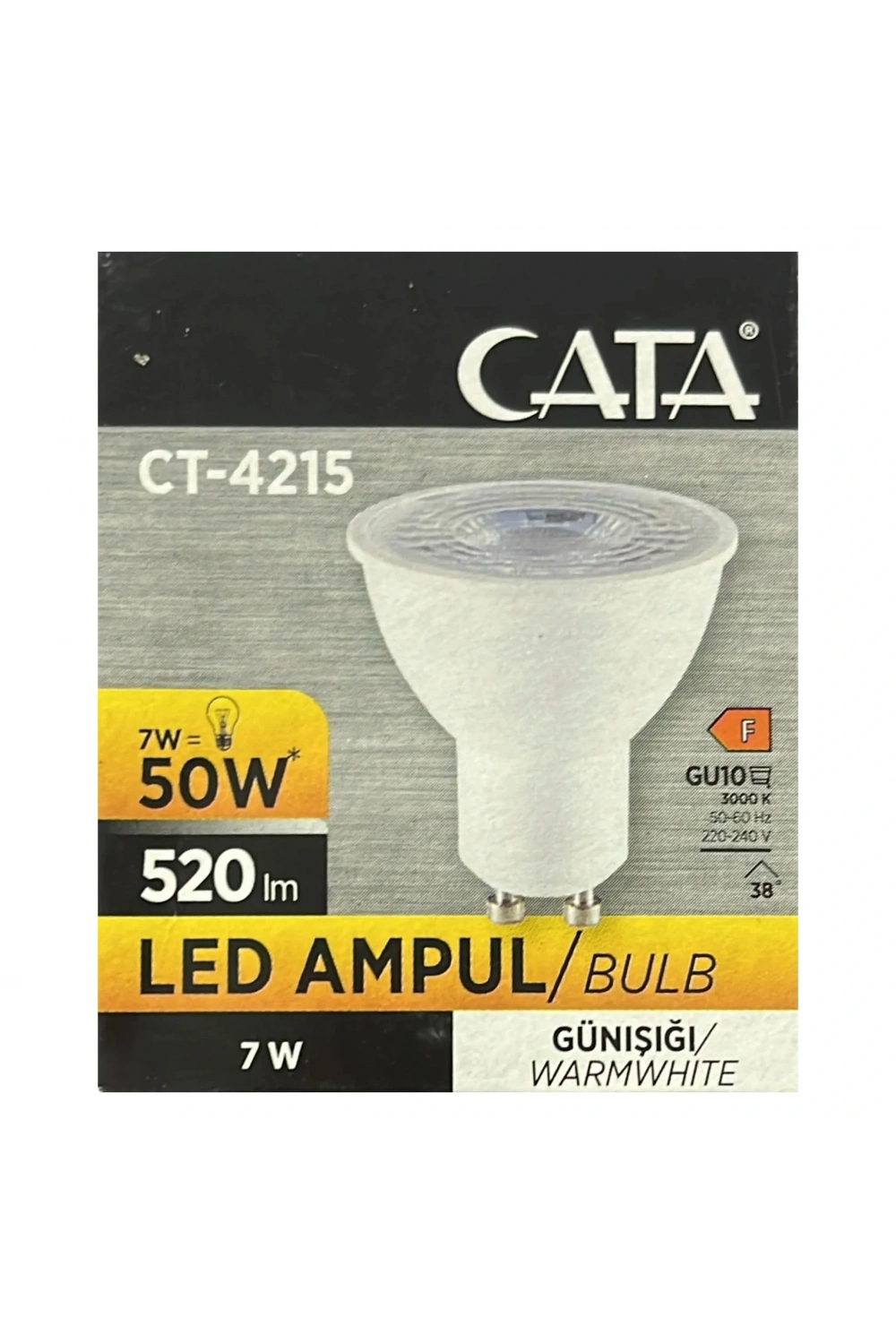 Cata CT-4215 Çanak Led Ampul 7W 3000K Günışığı