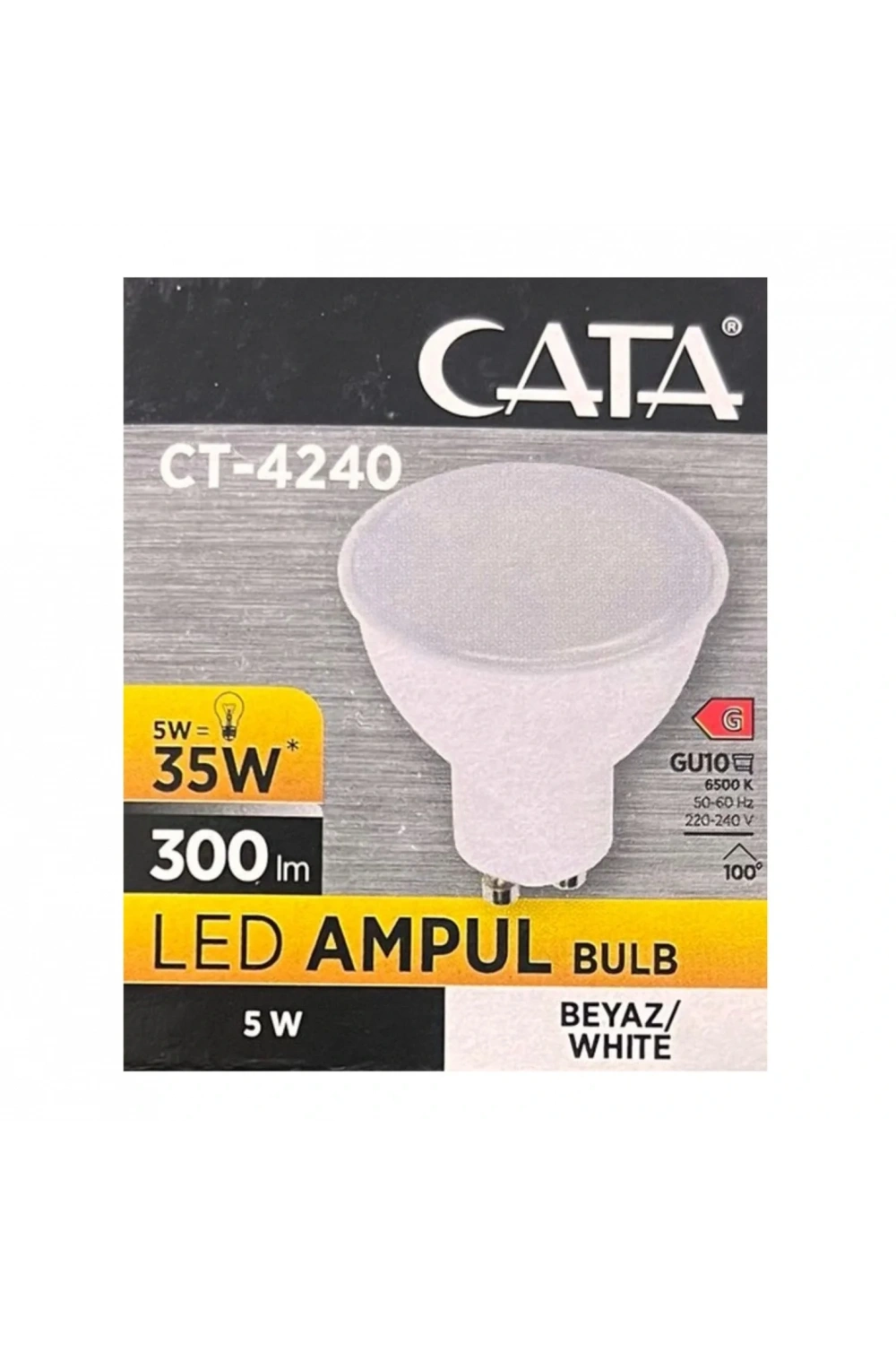 Cata CT-4240 Çanak Led Ampul 5W 6500K Beyaz Işık