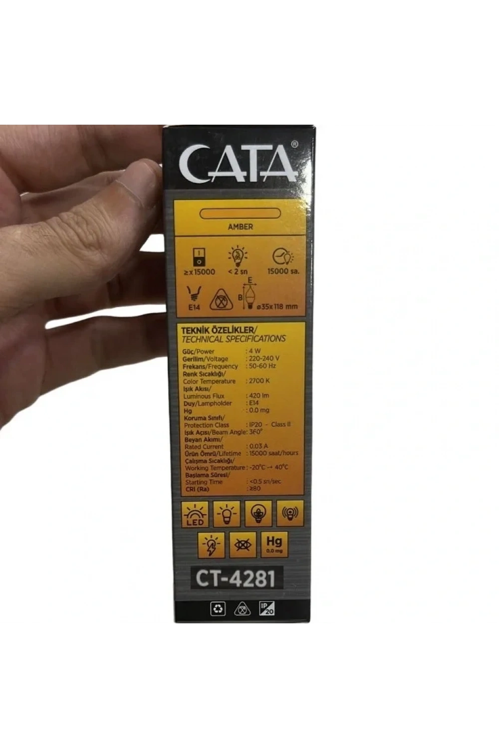 Cata CT-4281 4W Rustik Led Ampul