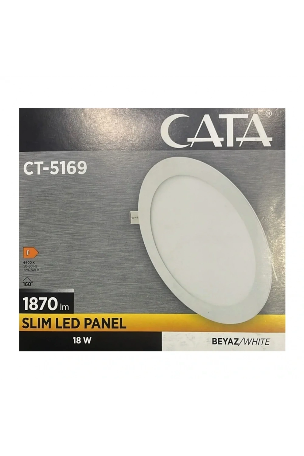 Cata CT-5169 18W 6400K Slim Panel Led Spot Beyaz Işık