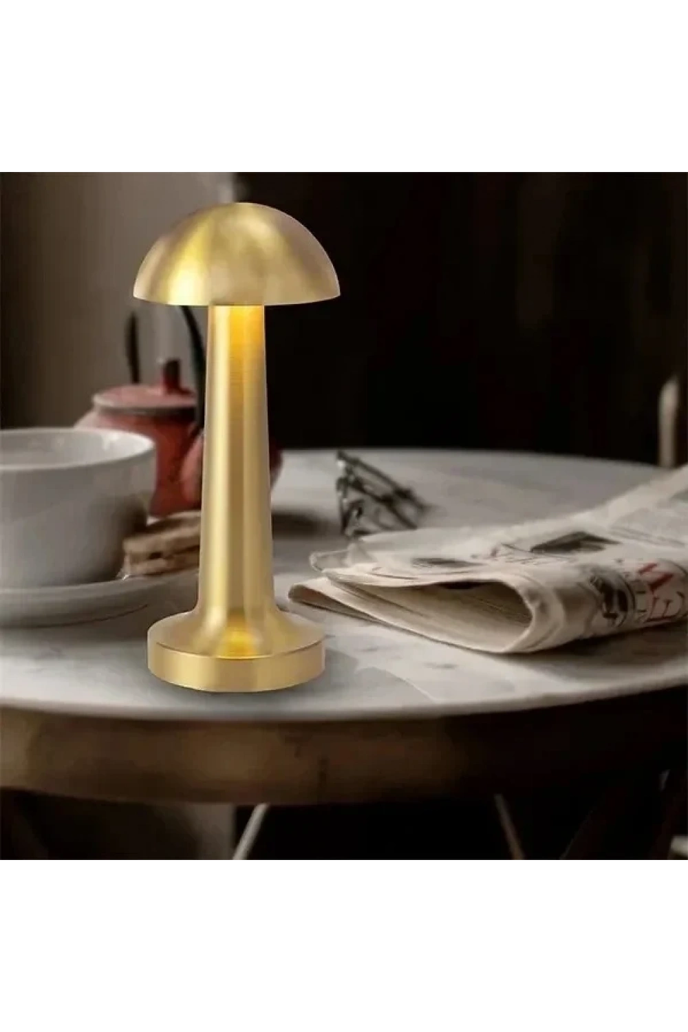 Cata CT-8429 Lizbon Dokunmatik Şarjlı Led Masa Lambası Gold