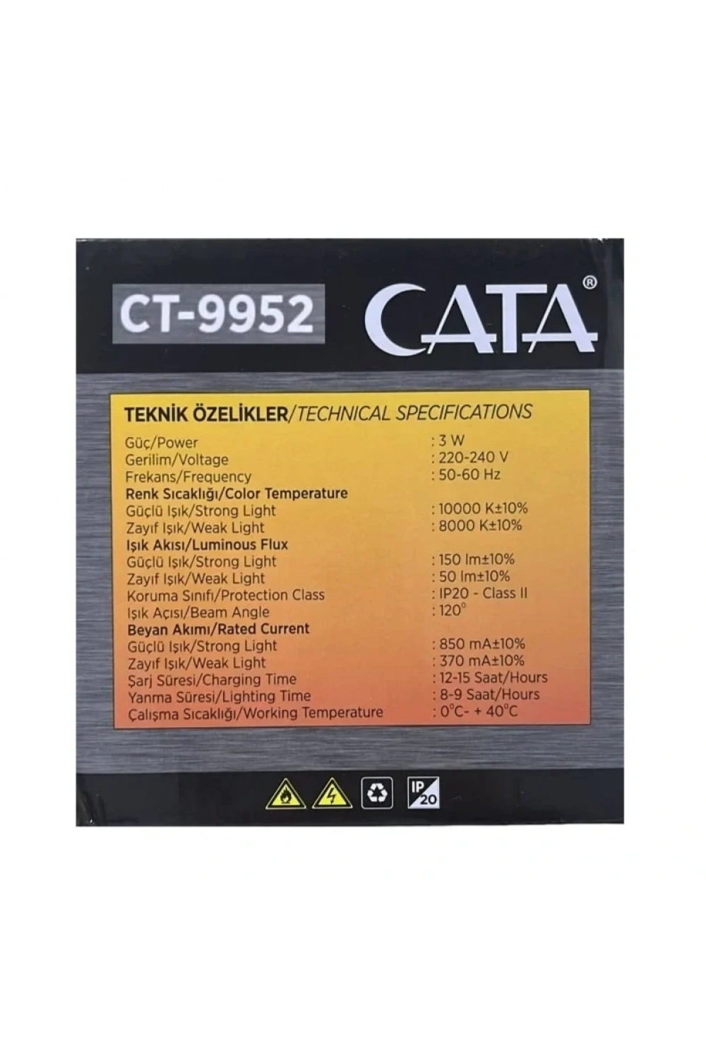 Cata CT-9952 Soma Gemici El Feneri