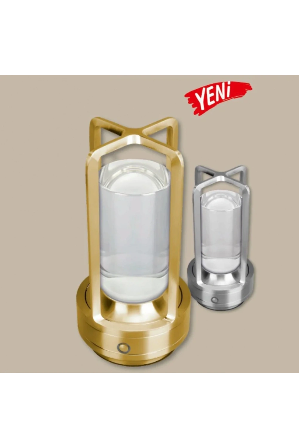 Cata Vegas Gümüş Şarjlı Masa Lambası CT-8439