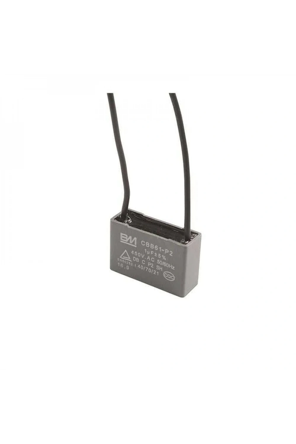 CBB61 1uF 450V Kablolu Kutulu Daimi Kondansatör