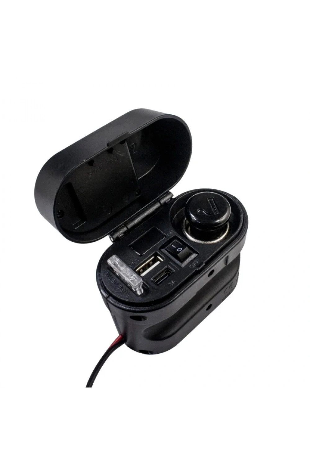 CD-3068 Su Geçirmez Çok Fonksiyonlu USB + Type-C Şarj Cihazı ve Çakmaklık