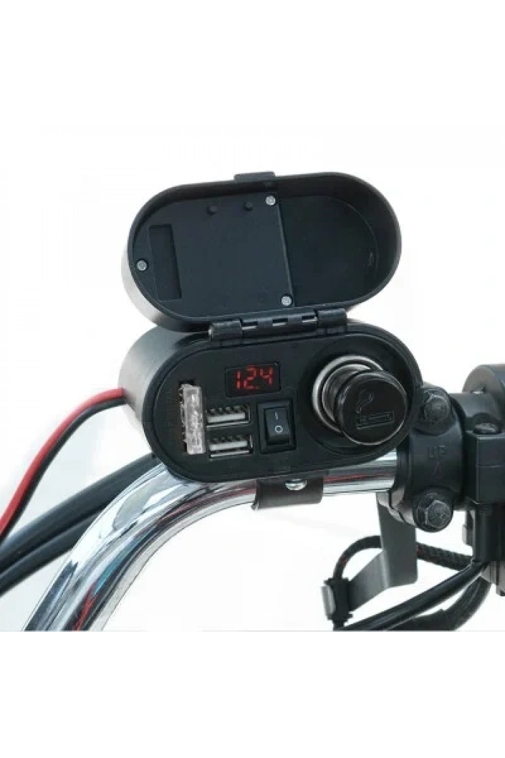 CD-3068 Su Geçirmez Çok Fonksiyonlu USB + Type-C Şarj Cihazı ve Çakmaklık