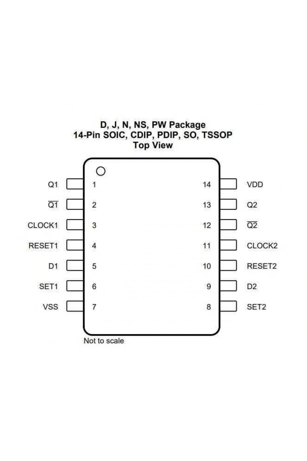 CD4013 DIP14 Entegre